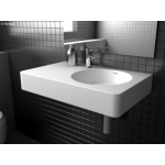 Encanto 700 Solid Surface Wall-Hung Basin, Right-Hand Bowl